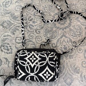 Vera Bradley Black and White Crossbody Bag
